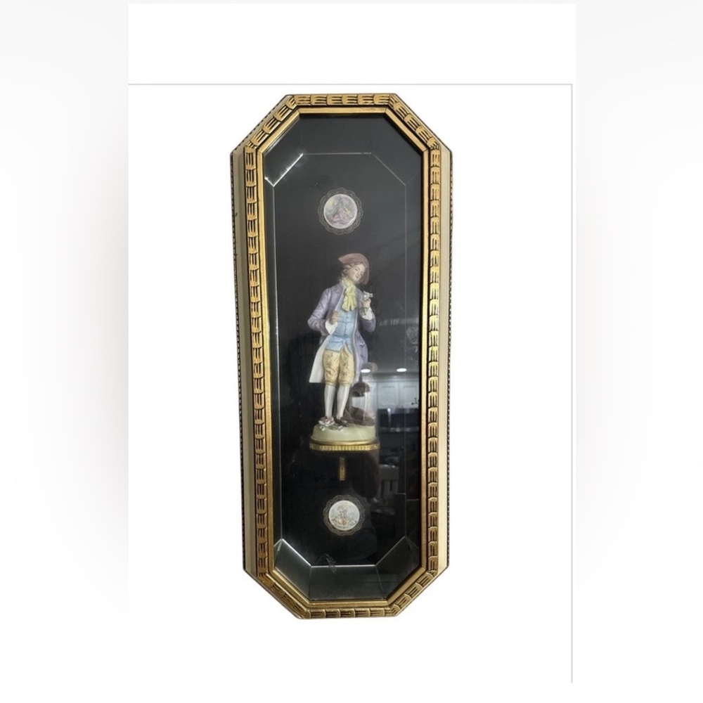 Sun & Shadow Gold and Black Vintage Wall Art